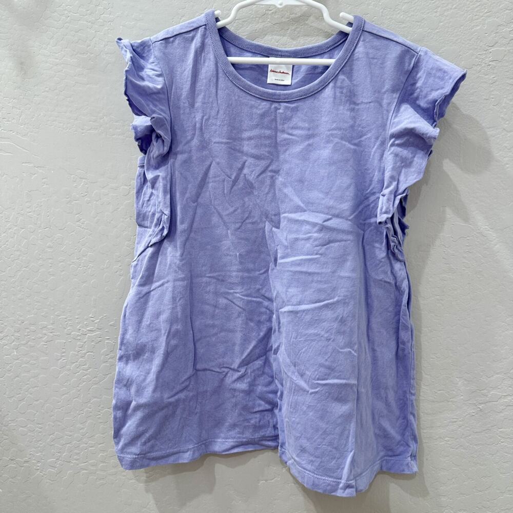 Hanna Andersson Sweet Lavender Knit Flutter Tee